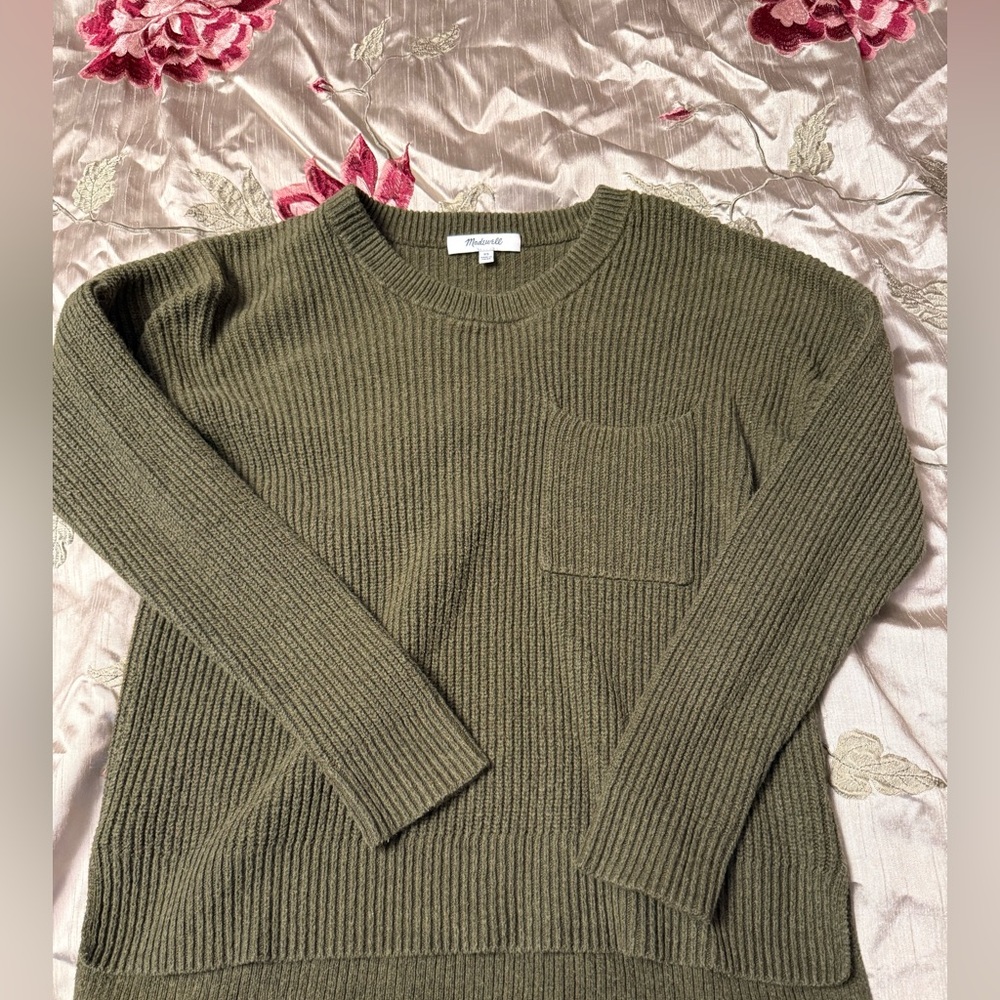 Madewell Ribbed Olive Sweater